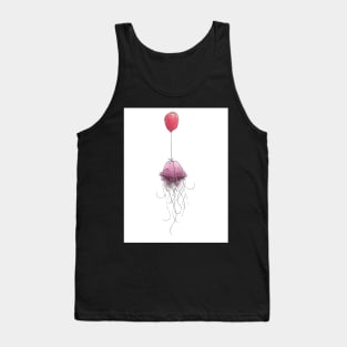 Jellyfish with Balloon - Happy Birthday Tank Top